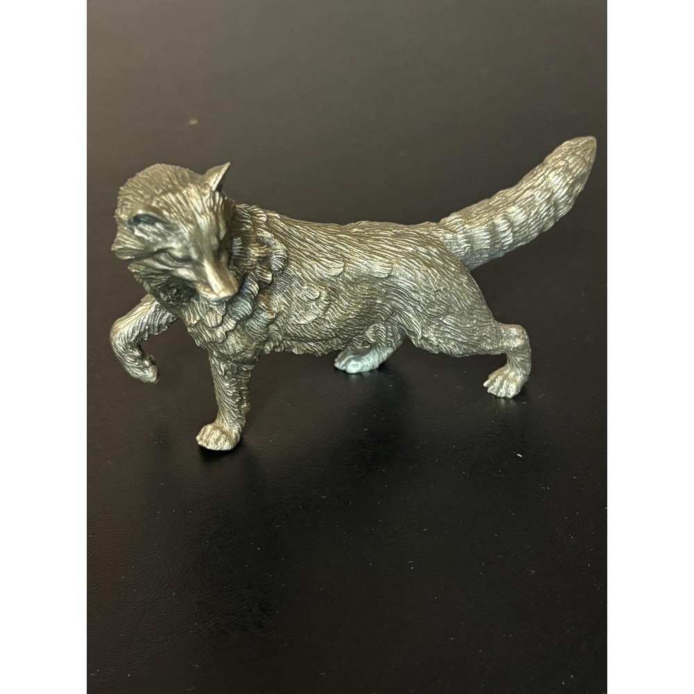 Gunther R Granget, Wallace Silversmiths, Pewter Arctic Fox Figurine